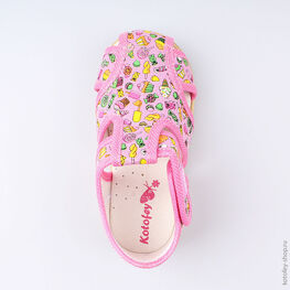 221034-71 Сандалии на липучке Конфетти для девочки розовый фото №4