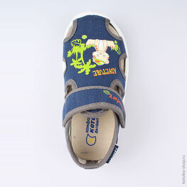 221047-11 Сандалии текстильные для мальчики светло-синий фото №4