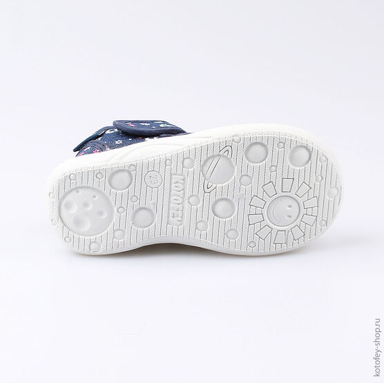 221063-12 Босоножки текстильные для девочки светло-синий фото №3