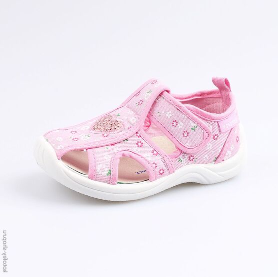 221063-13 Босоножки текстильные для девочки розовый