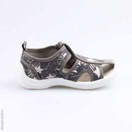 221066-12 Сандалии текстильные для мальчики серый фото №2