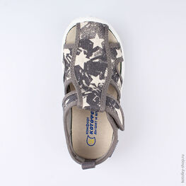 221066-12 Сандалии текстильные для мальчики серый фото №4