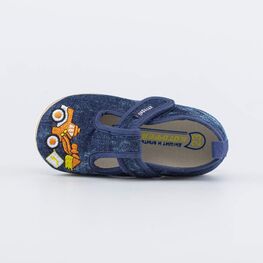 231216-11 Текстильная обувь для мальчики синий фото №4