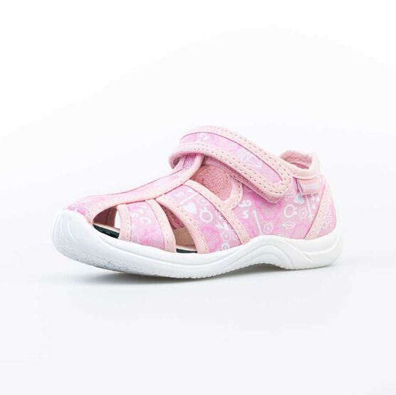 221130-11 Босоножки текстильные для девочки розовый