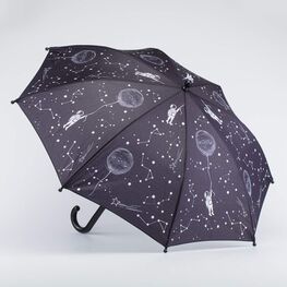 03707097-00 Зонт детский Млечный Путь черный для мальчики черный