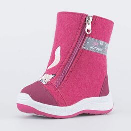 067017-41 Валенки для девочки с котиком для девочки розовый