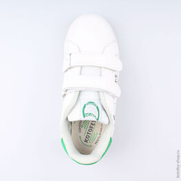 534026-71 Полуботинки для мальчики бел-зел фото №4