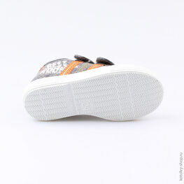 331007-12 Кеды для мальчики сер-ора фото №3