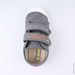 331007-12 Кеды для мальчики сер-ора фото №4