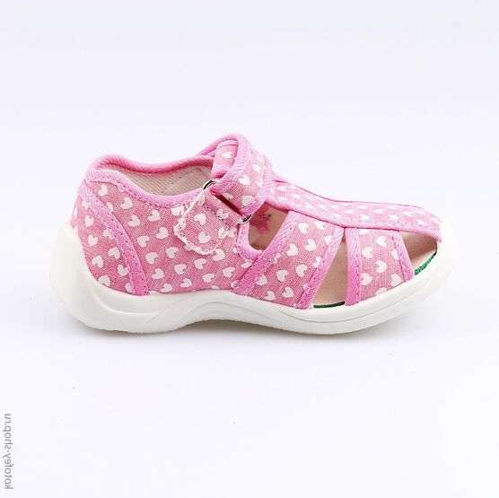 221044-11 Босоножки текстильные для девочки розовый фото №2