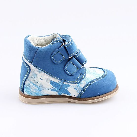 052130-21 Ботинки для мальчики син-цве фото №2