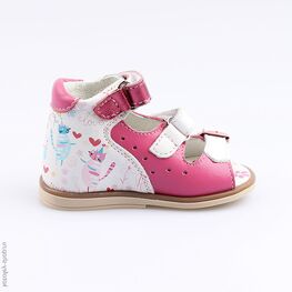 022086-24 Туфли летние для девочки фук-цве фото №2