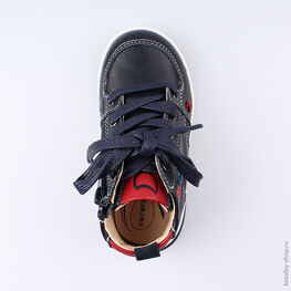 352179-21 Ботинки для мальчики син-кра фото №4