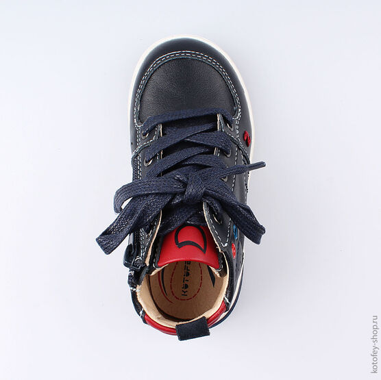 352179-21 Ботинки для мальчики син-кра фото №4