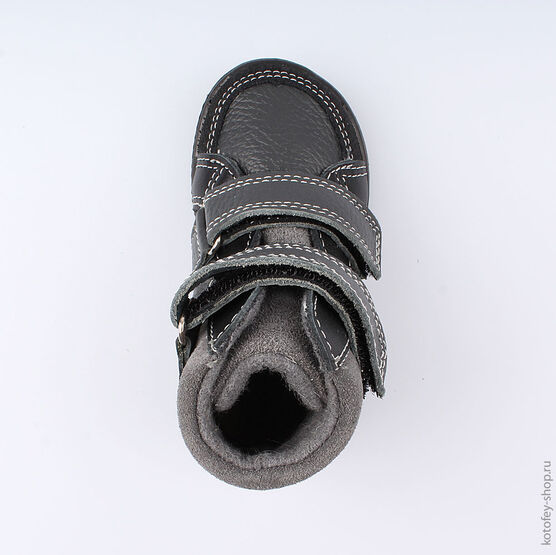 152195-32 Ботинки для мальчики серый фото №4