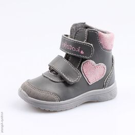 152201-32 Ботинки для девочки серый