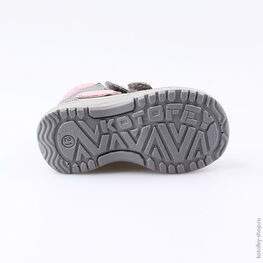 152201-32 Ботинки для девочки серый фото №3