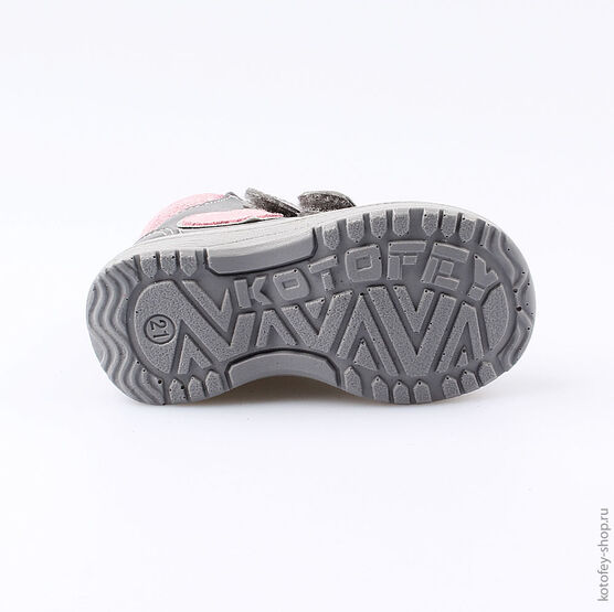 152201-32 Ботинки для девочки серый фото №3