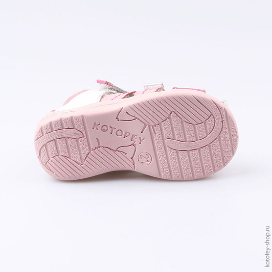 122110-23 Босоножки для девочки персиковый фото №3