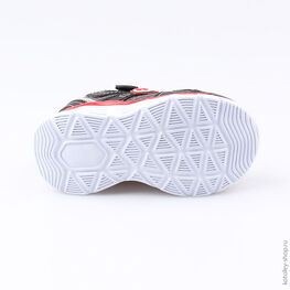 144084-72 Кроссовки с LED-подсветкой на подошве для мальчики черно-красный фото №3