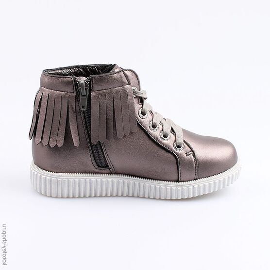 552105-32 Ботинки для девочки серый фото №2