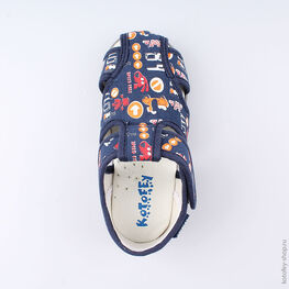 221035-71 Сандалии текстильные для мальчики светло-синий фото №4