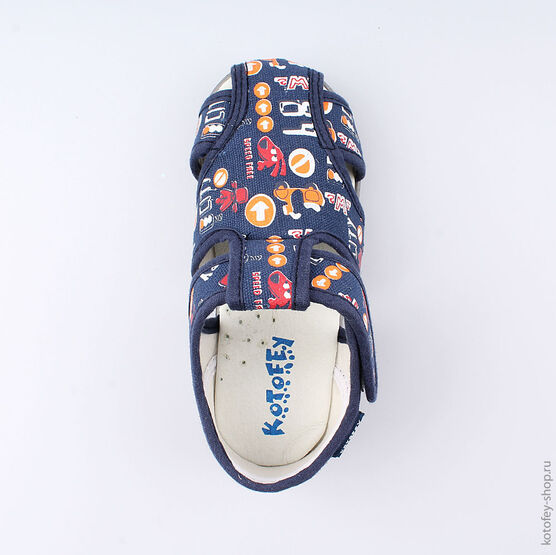 221035-71 Сандалии текстильные для мальчики светло-синий фото №4