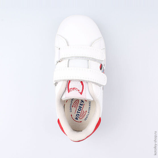 334012-72 Полуботинки для мальчики бел-кра фото №4