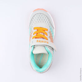 344142-75 Кроссовки для девочки сер-бир фото №4