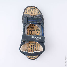 522049-23 Сандалии для мальчики светло-синий фото №4