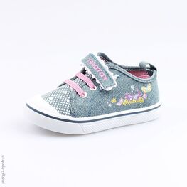 331080-11 Кеды для девочки светло-синий