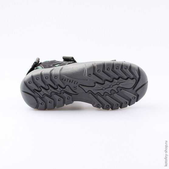 522029-25 Сандалии для мальчики чер-зел фото №3