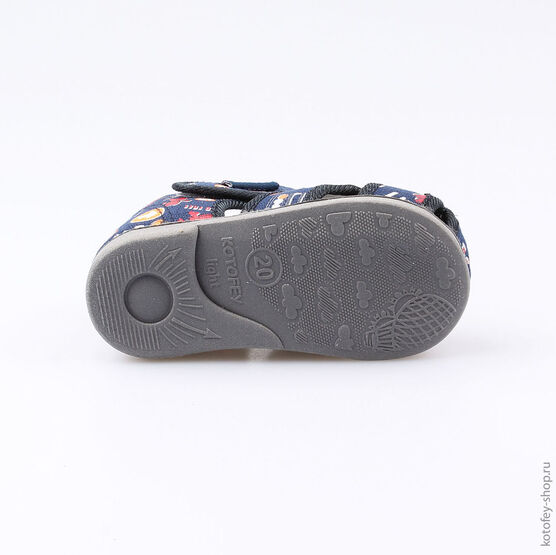 021003-71 Сандалии текстильные для мальчики светло-синий фото №3