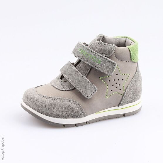 152191-22 Ботинки для мальчики сер-сал