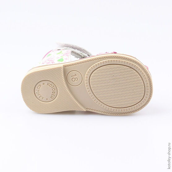 022091-22 Туфли летние для девочки фук-цве фото №3
