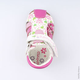 022091-22 Туфли летние для девочки фук-цве фото №4