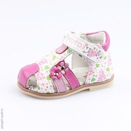 022091-22 Туфли летние для девочки фук-цве