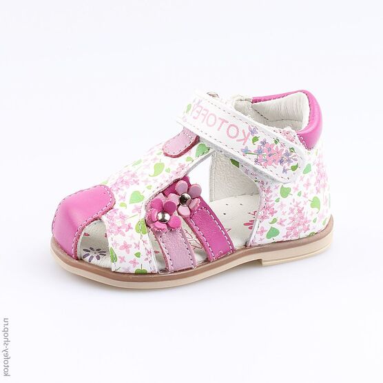 022091-22 Туфли летние для девочки фук-цве