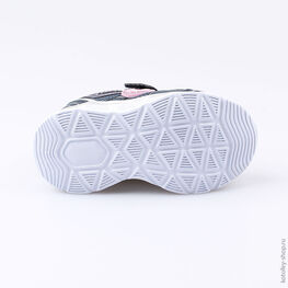 144078-73 Кроссовки с LED-подсветкой на подошве для девочки син-роз фото №3