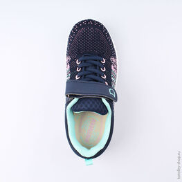 641009-71 Кроссовки для девочки син-бир фото №4