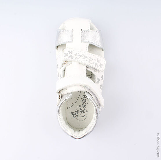 322058-21 Босоножки для девочки бел-срб фото №4