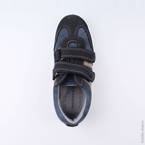 632250-22 Полуботинки для мальчики син-сер фото №4