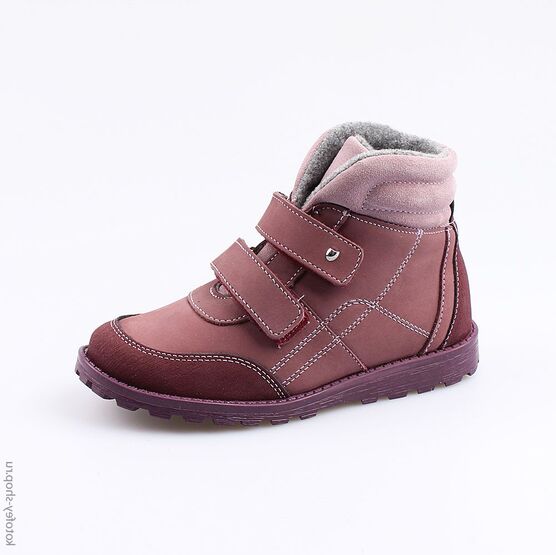 652090-31 Ботинки для девочки роз-бор