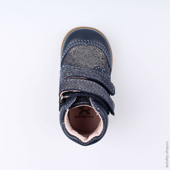 052134-21 Ботинки для девочки светло-синий фото №4