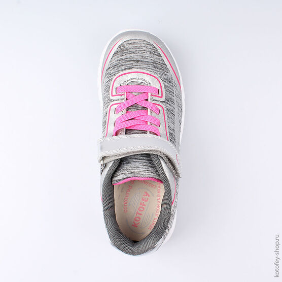 644191-71 Кроссовки для девочки сер-фук фото №4