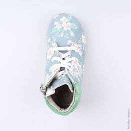 252126-21 Ботинки для девочки син-цве фото №4