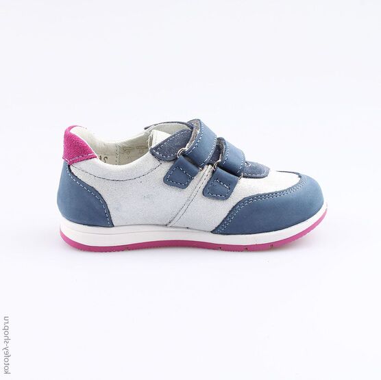 332096-24 Полуботинки для девочки срб-син фото №2