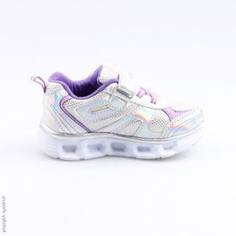 344170-71 Кроссовки с LED-подсветкой на подошве для девочки серебрист. фото №2