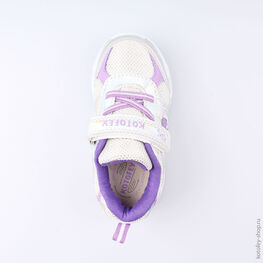 344170-71 Кроссовки с LED-подсветкой на подошве для девочки серебрист. фото №4