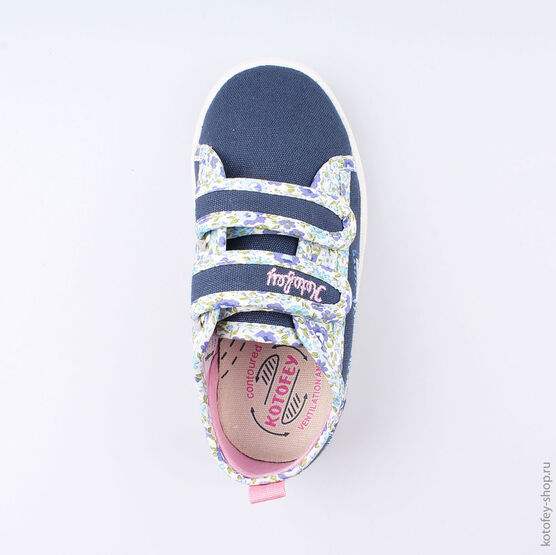 331078-11 Кеды для девочки светло-синий фото №4